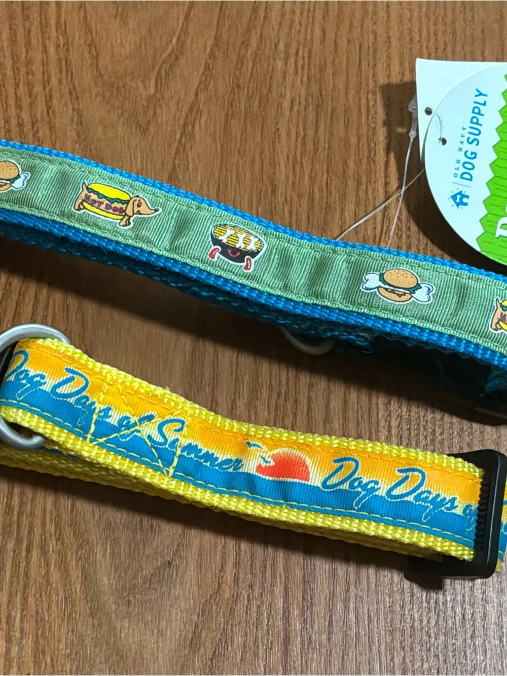 NWOT  New Pet Dog Collars Buckle Beach And Food Design M/L
